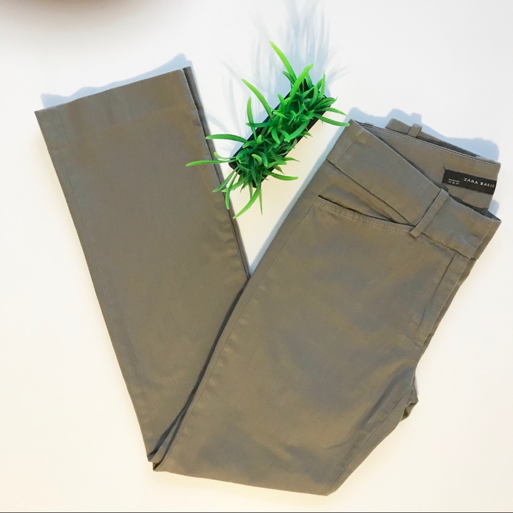 FINAL DROP Zara basic pant in taupe